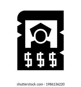 icône ou logo recherché, symbole du signe isolé, illustration vectorielle - icônes vectorielles de haute qualité de style noir
