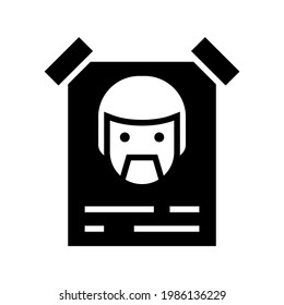 icône ou logo recherché, symbole du signe isolé, illustration vectorielle - icônes vectorielles de haute qualité de style noir
