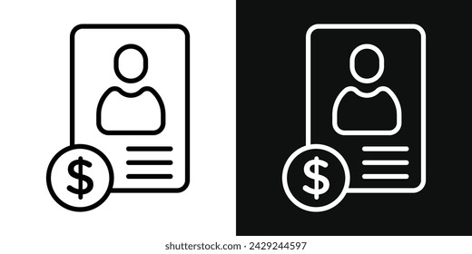Wanted Icon Set. Vector illustration