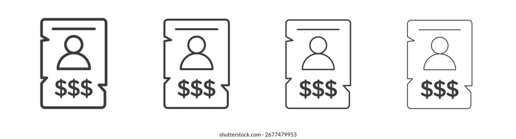 Se busca símbolo de icono. Vector aislado ilustración.