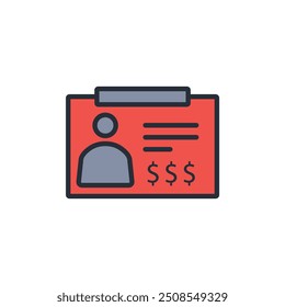 icono deseado. Vector. Movimiento editable. signo de estilo lineal para uso Diseño web, logotipo. Ilustración de símbolo.