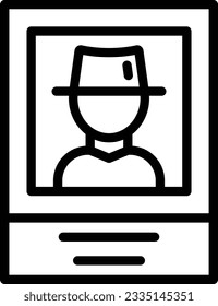 Wanted Line Icon - Single Icon, Vector