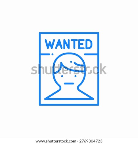 wanted murder icon sign vector