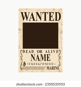 wanted poster anime manga template