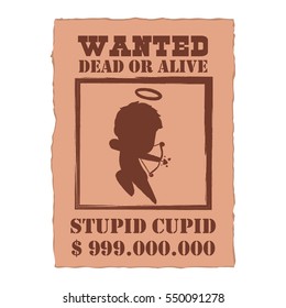 wanted poster - Cupid