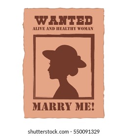 wanted poster - Female