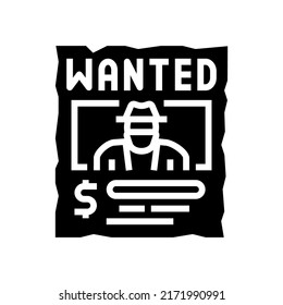 wollte eine Plakatglyph-Symbol-Vektorgrafik. Ich wollte Plakatzeichen. einzelne Symbolillustration