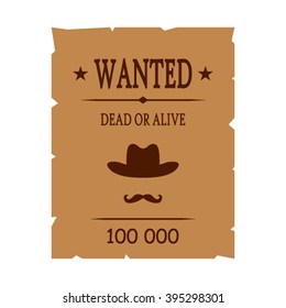 Wanted poster icon