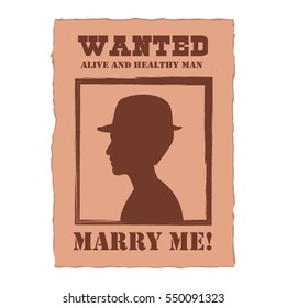 wanted poster - Man