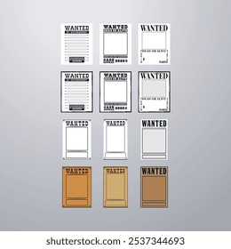 Wanted Poster Template Collection Design