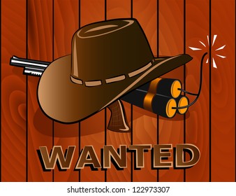 Wanted Poster. Wild west