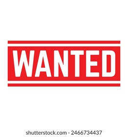 wanted Rubber stamp design. VECTOR ILLUSTRATION.