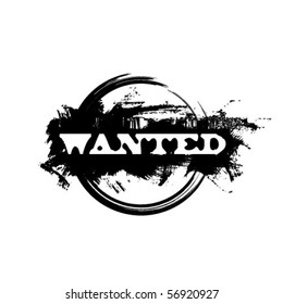 wanted stamp