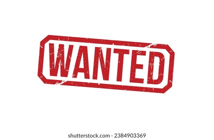 wanted stamp red rubber stamp on white background. wanted stamp sign. wanted stamp.