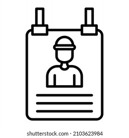 Wanted Vector Outline Icon Isolated On White Background
