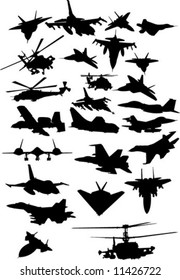 war airplanes and helicopters