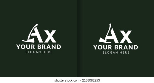 Logo von War ax. Einfache Illustration von War Axt-Vektorlogo für Web