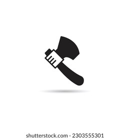 war axe icon on white background