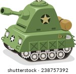 War battle Tank Military forces, vector illustration cartoon. 