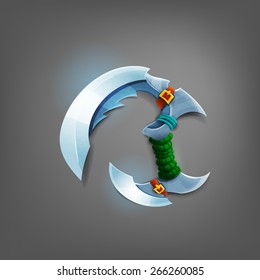 War blade. Vector illustration.