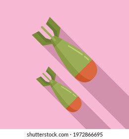 War bombs icon. Flat illustration of War bombs vector icon for web design