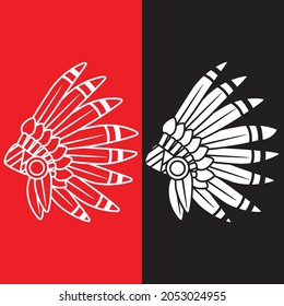 War Bonnet Design in Vector