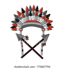 war bonnet spears feather native accessories