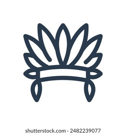 Ilustración del icono del Vector del capó de guerra