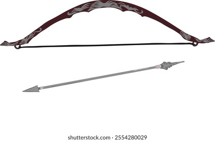 war bow and arrow, winding bow, archery weapon