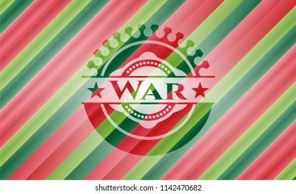 War christmas badge background.