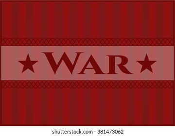 Afiche de colores de guerra