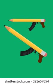 war is created not only by gun, but also a writer can start a real war