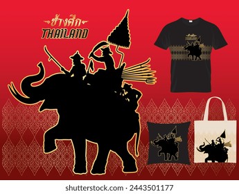 war elephant vector illustration design