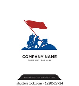 war flag logo company logo