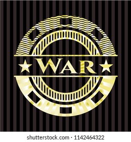 War gold shiny emblem