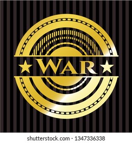 War gold shiny emblem