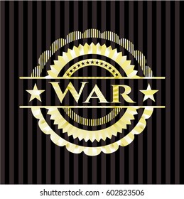 War gold shiny emblem