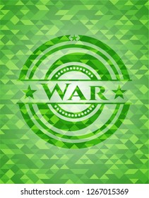 War green mosaic emblem