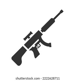 Icono de arma de guerra, gráficos vectoriales