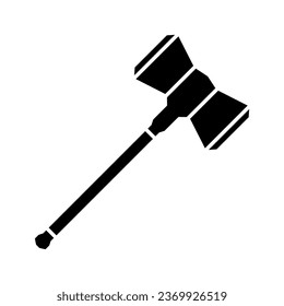 War hammer. Heavy iron weapon.