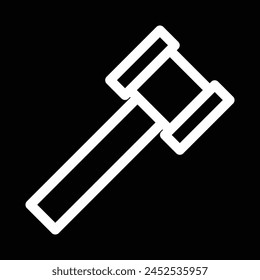 war hammer icon outline design