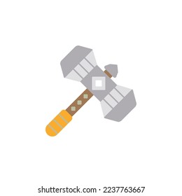 the war hammer icon is suitable for your web, apk or project with a medieval theme