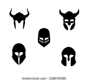 war helm vintage symbol and logo simple vector