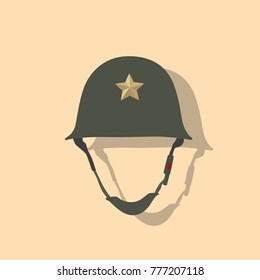 War helmet icon, vector illustration design. War collection.