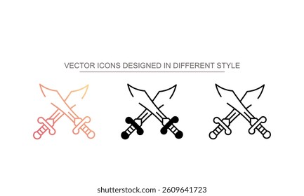 War icon design with white background stock illustration