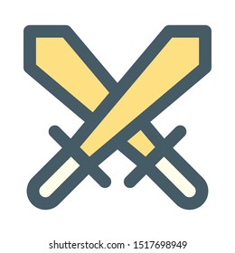 War icon - filled outline style