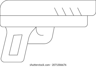 pistola de icono de guerra y arma