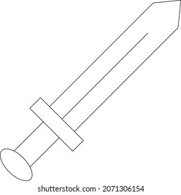 Kriegssymbol-Schwert und Kampf