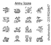 War icon in thin line style