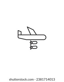 war icon, vector best line icon.